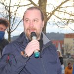 Lidé dnes v Písku vyjádřili podporu Ukrajině. Dvě ruské dívky se omluvily za svou zemi
