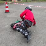 Mini motorky závodily u Podolského mostu