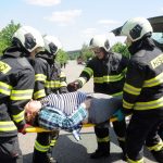 Záchranné složky zasahovaly u nehody auta s autobusem. Šlo však o cvičení