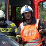 Záchranné složky zasahovaly u nehody auta s autobusem. Šlo však o cvičení