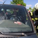 Záchranné složky zasahovaly u nehody auta s autobusem. Šlo však o cvičení