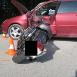 Motorkář na Jindřichohradecku nepřežil střet s automobilem