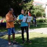 Na zahradě táborské zdravotnické školy pořádali sportovně zdravotnické odpoledne