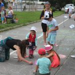 Uličku u autobusového nádraží v Milevsku oživil nultý ročník Kamenáč art festu