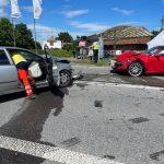Aktualizováno: Silnici I/20 uzavřela nehoda v Češňovicích. Objížďky jsou komplikované pro nákladní vozy