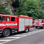 Jihočeští hasiči odjeli pomáhat k požáru do Hřenska