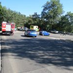 Motorkářka se u Zlešic střetla s protijedoucím autem. Letěl pro ni vrtulník