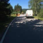 K nehodě kamionu u Nové Vsi:  Zaklíněného řidiče vyprošťovali hasiči 40 minut