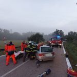 Při ranní nehodě u Strunkovic záchranáři ošetřovali dva zraněné