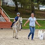 Pony hrátky v hřebčinci přerušil nepříjemný pád dítěte. Naštěstí vše dobře dopadlo