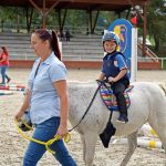 Pony hrátky v hřebčinci přerušil nepříjemný pád dítěte. Naštěstí vše dobře dopadlo