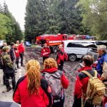 Hasiči s kynology hledali při cvičení v lese pět zraněných