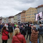 Tisíc lidí přišlo vyjádřit svoji nespokojenost na náměstí Přemysla Otakara