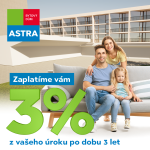 Bytový dům Astra: Developer platí lidem 3 % z jejich úroku