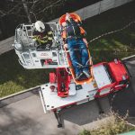 Pavilon českobudějovické nemocnice cvičně zachvátil požár, hasiči evakuovali pacienty