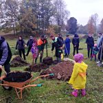 Obyvatelé Dolní Radouně na návsi vysadili padesát stromů
