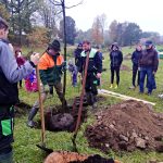 Obyvatelé Dolní Radouně na návsi vysadili padesát stromů