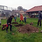 Obyvatelé Dolní Radouně na návsi vysadili padesát stromů