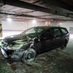 V podzemní garáži v Mercury začalo hořet zaparkované auto