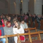Hubertskou mši v milevské bazilice zakončil ohňostroj nad klášterem