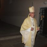 Hubertskou mši v milevské bazilice zakončil ohňostroj nad klášterem