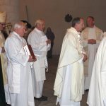 Hubertskou mši v milevské bazilice zakončil ohňostroj nad klášterem