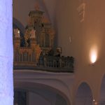 Hubertskou mši v milevské bazilice zakončil ohňostroj nad klášterem
