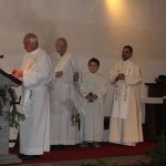 Hubertskou mši v milevské bazilice zakončil ohňostroj nad klášterem