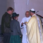 Hubertskou mši v milevské bazilice zakončil ohňostroj nad klášterem
