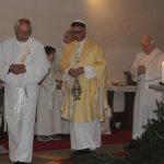 Hubertskou mši v milevské bazilice zakončil ohňostroj nad klášterem