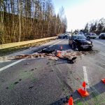 U Temelína se stala vážná nehoda. Pro zraněného řidiče letěl vrtulník