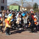 Na náměstí Tomáše Bati v Sezimově Ústí se odehrál tradiční masopust