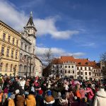 Masopustní průvod masek roztančil centrum Prachatic