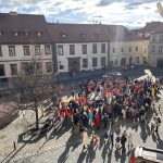 Masopustní průvod masek roztančil centrum Prachatic