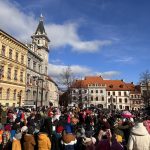 Masopustní průvod masek roztančil centrum Prachatic