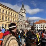 Masopustní průvod masek roztančil centrum Prachatic