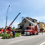 Nejstarší a nejmohutnější strom Strakonic nevydržel nápor středeční bouřky