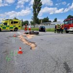 Při nehodě u Kaplice se vážně zranil motorkář. Do nemocnice ho transportoval vrtulník