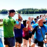 Hradecký rybník Vajgar ovládly dračí lodě. Vajgarská saň se jela už po šesté