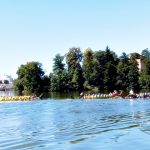 Hradecký rybník Vajgar ovládly dračí lodě. Vajgarská saň se jela už po šesté