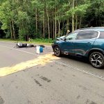 K Němčicím na Strakonicku letěl vrtulník pro motorkáře
