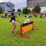 Sportovní víkend v Hrazánkách se vydařil. V neděli cvičili na hřišti také psi