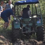 Traktoriáda v Dráchově letos nabídla při pralesní jízdě drama