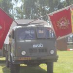 Ve Slabčicích vytáhli hasiči do soutěže se starými stříkačkami