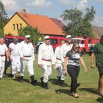 Ve Slabčicích vytáhli hasiči do soutěže se starými stříkačkami