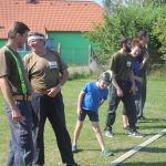 Ve Slabčicích vytáhli hasiči do soutěže se starými stříkačkami
