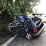 Tragická nehoda uzavřela silnici u Lejčkova. Zemřel při ní jeden člověk