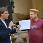 Na petrovických dožínkách se volil nejkrásnější věnec. Muži se utkali v hodu balíkem slámy