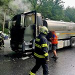 U Chýnova hořela cisterna na mléko. Škoda se vyšplhala na 900 tisíc korun