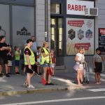 Adam Ťoupalík v první etapě silničního závodu Okolo jižních Čech na stupních vítězů